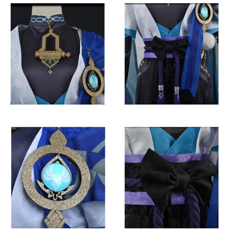 Genshin Impact cosplay scaramouche genshin genshin impact wig shoes Boots hat costume Outfit Uniform Party Dress Full Set