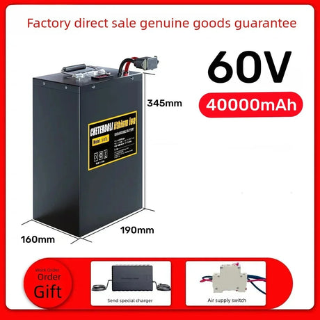 Genuine 60V 72V Ebike Lithium Battery 20Ah 30Ah 40Ah 50Ah Li ion Battery for 2000W 3000W Motor Electric Bicycle Bike Scooter