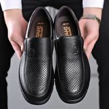 Genuine Leather Handmade Shoes 2023 Casual Shoes For Men Flat Platform Walking Shoe Outdoor Footwear Loafers Breathable Sneakers