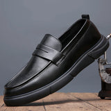 Genuine Leather Loafers Men New Comfy Men's Boat Flats Fashion Brand Style Man Casual Shoes Versatile Dress Footwear Drive Shoes