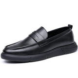 Genuine Leather Loafers Men New Comfy Men's Boat Flats Fashion Brand Style Man Casual Shoes Versatile Dress Footwear Drive Shoes