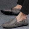 Genuine Leather Men Shoes Casual Luxury Formal Mens Loafers Moccasins Italian Breathable Slip on Male Boat Shoes Plus Size 46 47