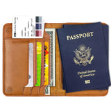 Genuine Leather Passport Holder Passport Cover passport-cover Russia Case for Car Driving Documents Travel Wallet Organizer Case