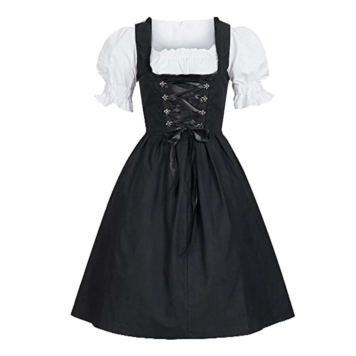 German Ladies Beer Maid Dirndl Bavarian Oktoberfest Dress with Apron Costumes Party Halloween Fancy Dress Plus Size Party Dress