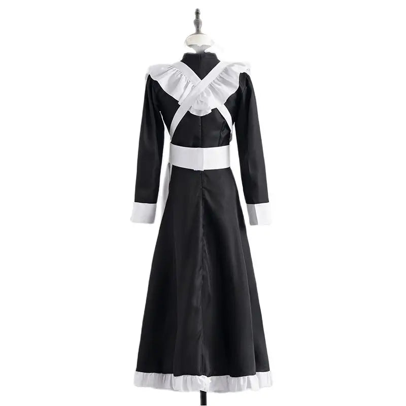 Girl Lolita Dress Sweet Japanese Women Lolita Maid Dress Bow Tie Harajuku Girl Hotsweet Maid Mini Dress Y2k Anime Maiden