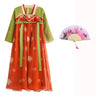 Girls Ethnic Dress Set Bollywood Indian Salwar Kids Performance Cosplay Costume Carnival Outfit