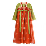 Girls Ethnic Dress Set Bollywood Indian Salwar Kids Performance Cosplay Costume Carnival Outfit