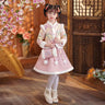 Girls Winter New Thick Qipao Hanfu Fairy Princess Kids Dress Performance Embroidery Chinese New Year Clothing Greeting Vestido