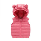 Girls winter cotton jacket fashion all-match thick Keep warm boy fur collar coat Korean version 2-7 years child Quality clothing