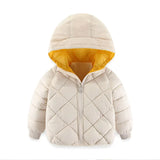 Girls winter cotton jacket fashion all-match thick Keep warm boy fur collar coat Korean version 2-7 years child Quality clothing