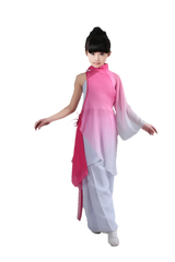 Girls yangko dance new children's clothing costume stage costumes ink classical dance costumes children alone dance fan dance