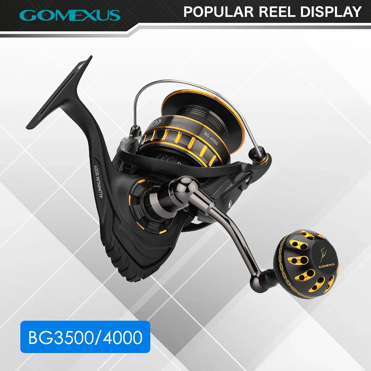 Gomexus Power Handle For Daiwa BG MQ Saltist 1500-8000 Spinning Handle 65mm Fishing Reels