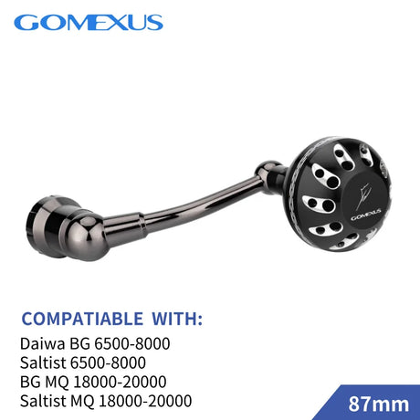 Gomexus Power Handle For Daiwa BG MQ Saltist 1500-8000 Spinning Handle 65mm Fishing Reels