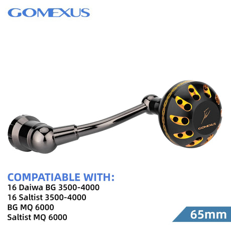 Gomexus Power Handle For Daiwa BG MQ Saltist 1500-8000 Spinning Handle 65mm Fishing Reels