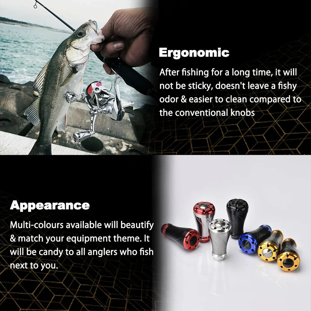 Gomexus Spinning Aluminum Alloy Reel Handle Knob 20mm For Shimano Stradic Vanford Ultegra Daiwa Fuego LT Zillion Baitcasting