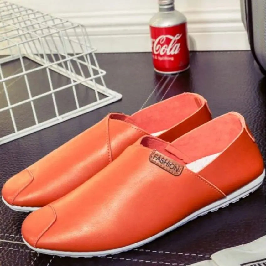 Good Hot New Black Hot New Flats Moccasins Male Footwear Brand Leather Men Casual Black Shoes #2873696666666