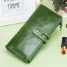 Green Red Clutch Bag Fashion Genuine Leather Women Wallet Female Long Wallets With Card Holder Zipper Coin Purse For iPhone 8