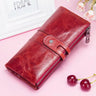 Green Red Clutch Bag Fashion Genuine Leather Women Wallet Female Long Wallets With Card Holder Zipper Coin Purse For iPhone 8