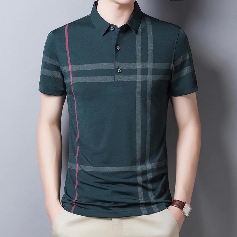 Jones Dark Green Men's Performance Polo