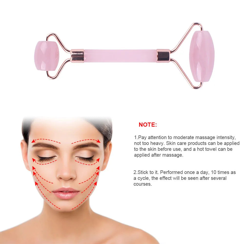 Gua Sha Massage Board Neck Face Anti Wrinkle Massager Tool Facial Skin Lifting Anti-Aging Face Roller Acupuncture Guasha Suit