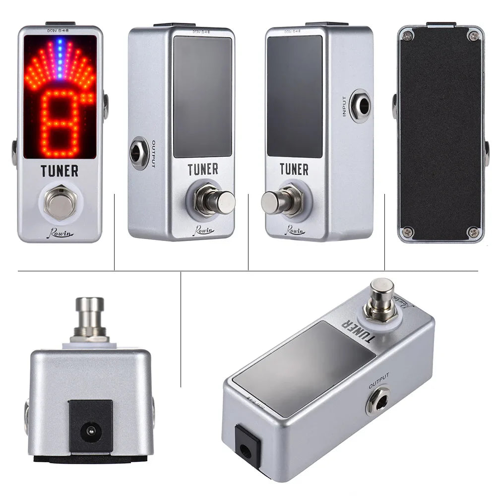 Guitar Tuner Mini Chromatic Tuner Pedal Effect LED Display True Bypass for Guitar Accessories Guitar Bass