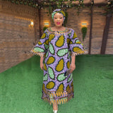 H&D New African Clothes For Women Traditional Embroidery Dresses Bazin Women High quality Party Wedding occasion 2024