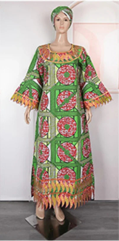 H&D New African Clothes For Women Traditional Embroidery Dresses Bazin Women High quality Party Wedding occasion 2024