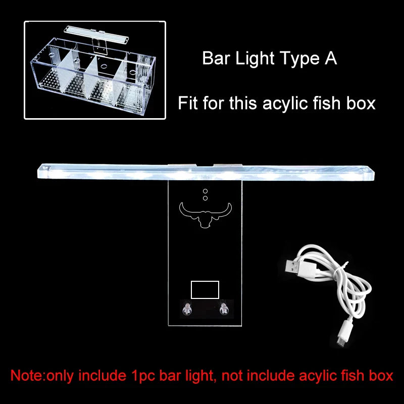 220V Creative Betta Fish Tank Breeding Incubator Isolation Box Water-free Desktop Small Acrylic Ecological Aquarium Tank