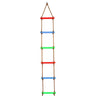 Wooden Rope Ladder Kids Fitness Toy Multi Rungs Climbing Game Toy Outdoor Training Activity Safe Sports Rope Swing Swivel Rotary