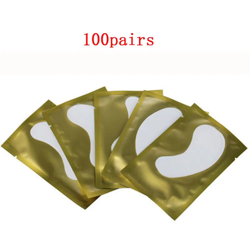 100Pairs Eyelash Extension Patches Under Eye Pads Paper Grafting False Eyelashes Paper Patch Stickers Makeup Tool