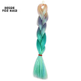 Desire for Hair 5Packs Synthetic Braiding Hair Christmas Colors Mix Tinsel Glitter Green Synthetic Hair Extensions Jumbo Braids