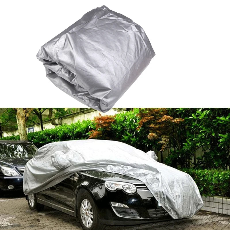 Universal Car Cover Full Cover Outdoor Indoor UV Protection Sunscreen Heat Protection Dustproof Scratch-Resistant Sedan M-XXL