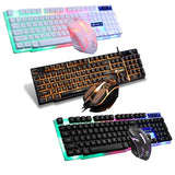 2023 New GTX300 USB Wired 104 Keys RGB Backlight Ergonomic Gaming Mouse Keyboard Set