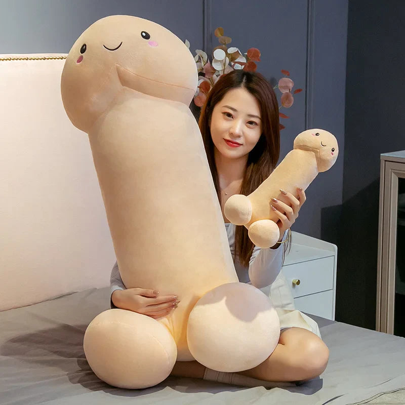 Cute Funny Penis Plush Toy simulation Stuffed Soft Dick Doll Real-life Penis Pillow Cushion Cute Sexy Toy Interesting Gift