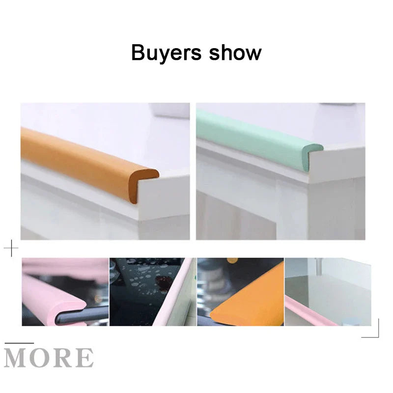 2M Soft Baby Safety Desk Table Edge Guard Strip Security L-Shaped Kids Protection Bumper Edge Angle Home Anti-collision Strip