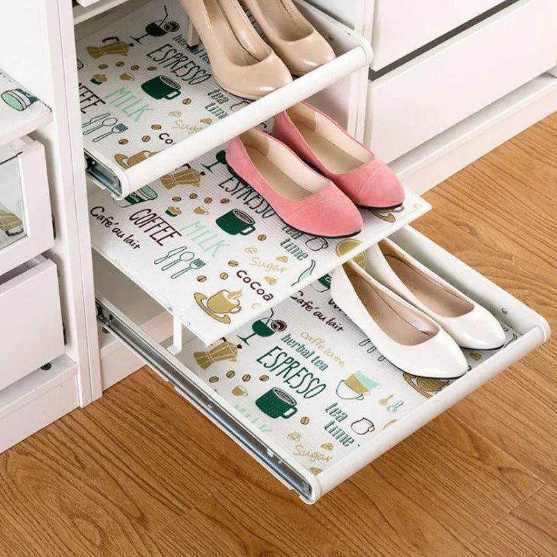 1 Roll Kitchen Table Mat Drawers Cabinet Shelf Multifunction Liners Cupboard Placemat Waterproof Oil proof Shoes Cabinet Mat