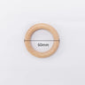 Mamihome 50pc 40mm-70mm Beech Wooden Rings Baby Teether BPA Free Wooden Blank Rodent DIY Nursing Bracelets Children'S Goods Toys