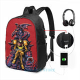 Graphic print Metroid - The Huntress' Throne -Gaming USB Charge Backpack men School bags Women bag Travel laptop bag