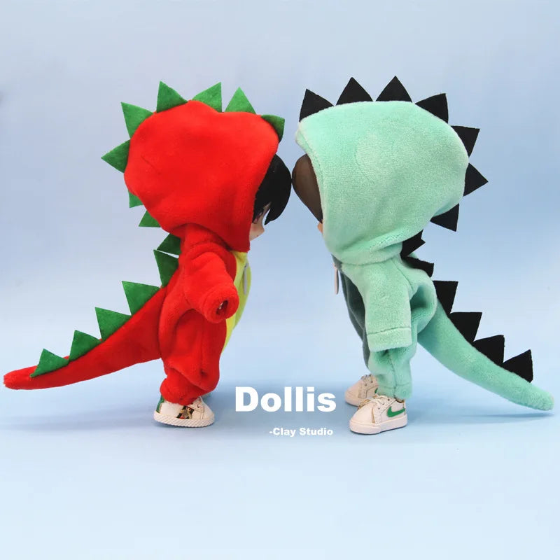 Cute Dinosaur Animal Monster Unicorn Doll Clothes Accessories Funny Angel Clothing For Ob11,Obitsu 11,Molly, Gsc,1/12 Bjd Doll