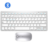 Bluetooth Keyboard Mouse Combo Ultra-Slim Mute Keycap Wireless Bluetooth Mouse Mice for Mac iPad iPhone iOS Android Windows