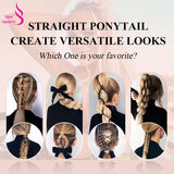 Real Beauty Ponytail Human Hair Wrap Around Horsetail Straight Brazilian100% Remy Human Hair Ponytail Extensions 60/100/120/150g