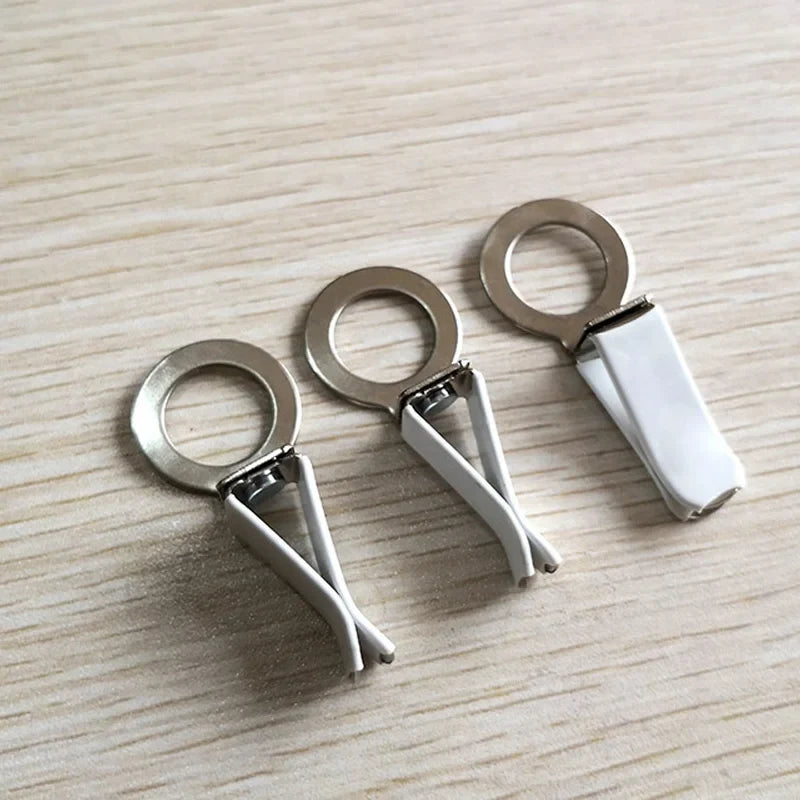 10-100pcs Auto Air Conditioner Air Outlet Perfume Clip White Stainless Steel Perfume, Glass Bottle Fittings, Clip