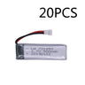 5PCS 3.7V 500mAh li-po Battery for H37 V966 V977 T37 X20 U815A U818 RC Quacopter Spare Parts Accessories 721855 XH2.54