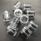 50Pcs 10ML Small Round Jars Strorage Box Acrylic Japan Style  Jewelry Rings Clear Beads Accessory Organizers Container