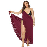 Sexy Cover Up Plus Size Bikini Women Swimsuit Cover-up Beach Bathing Suit Beach Wear Knitting Swimwear Mesh Beach Dress