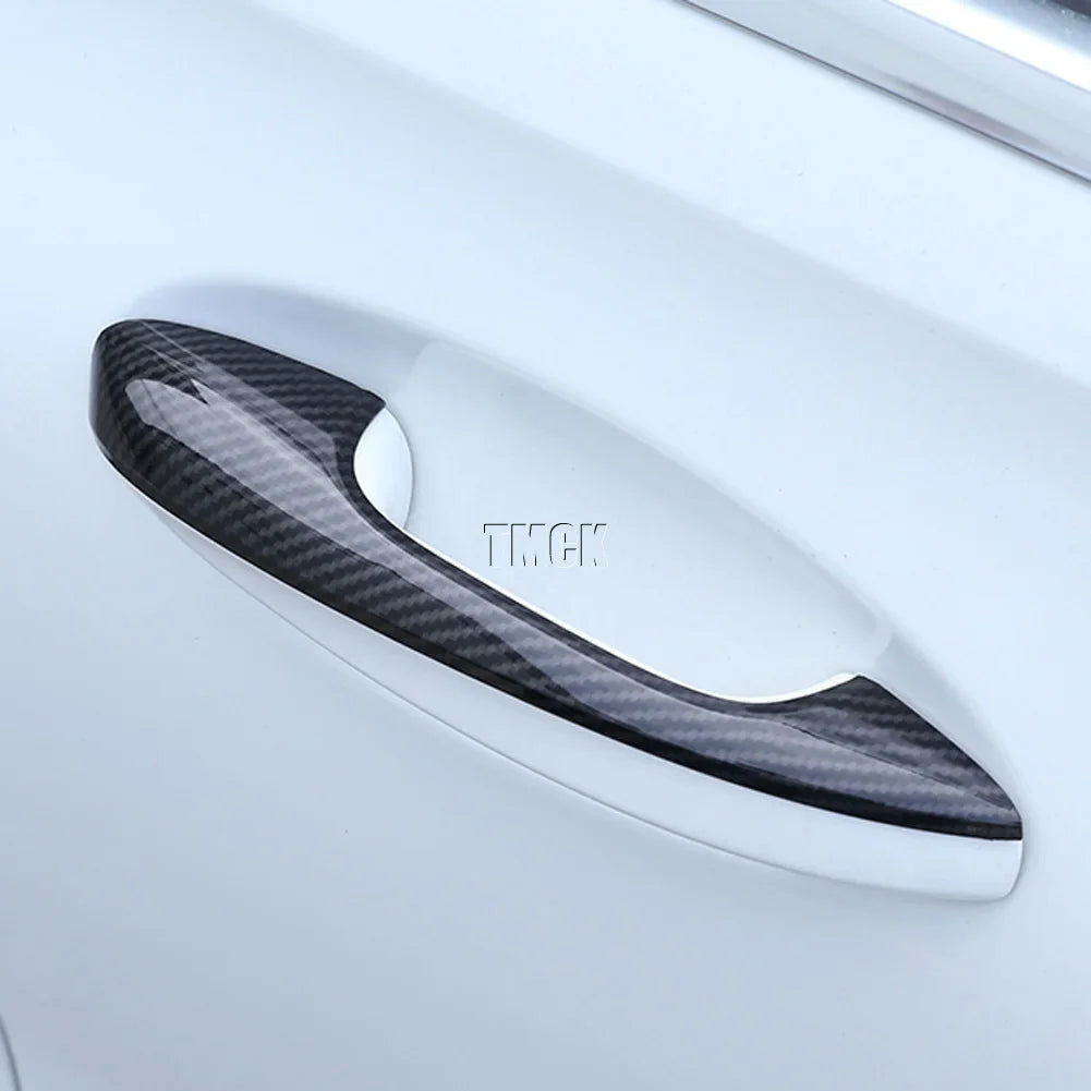 For Mercedes Benz A B C E GLC CLA GLE GLS GLB Class W177 W247 W205 W213 X253 C118 W167 Car Door Handle Cover Trim Frame Sticker