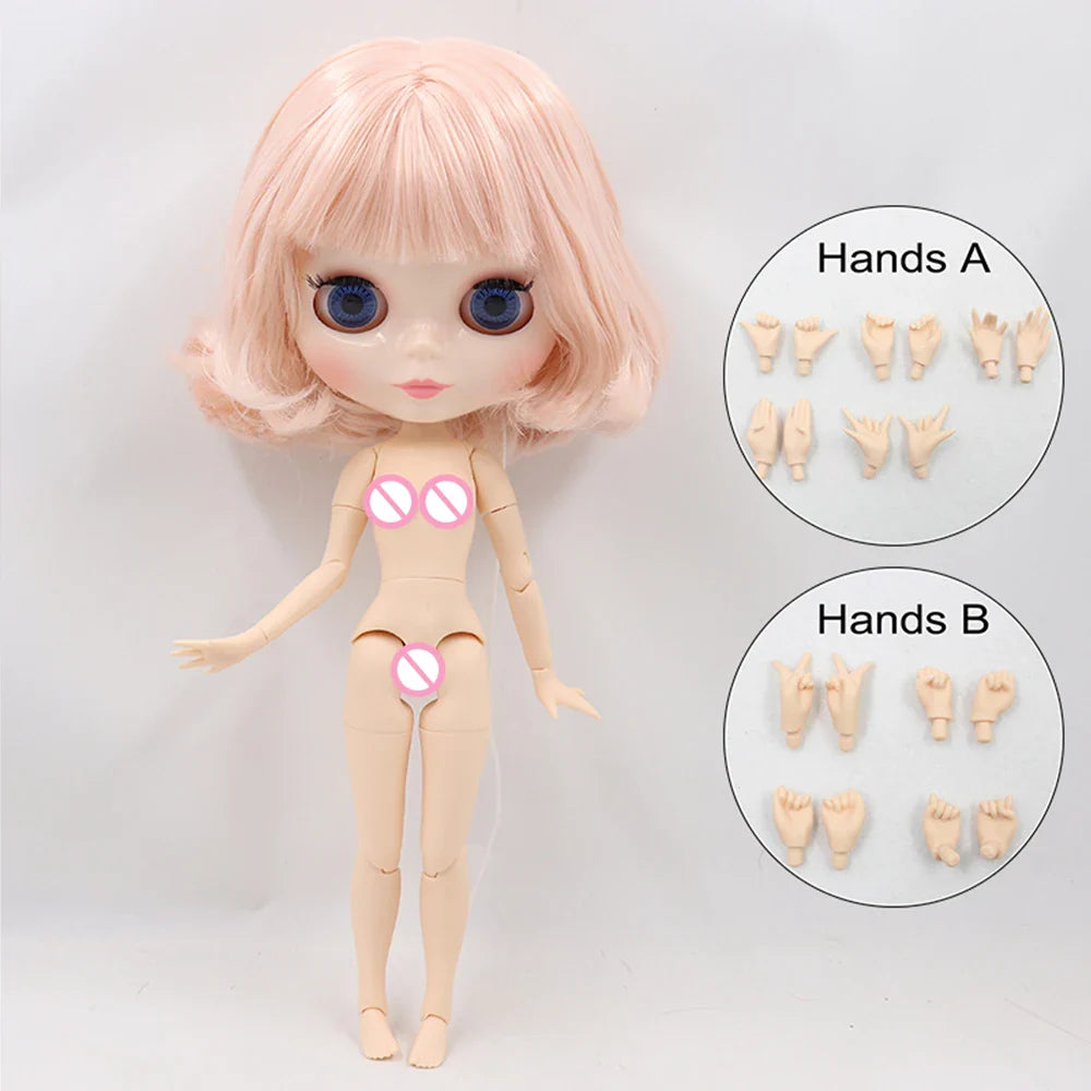 ICY DBS Blyth Doll 1/6 BJD Joint Body White Skin Special Offer On Sale Random Eyes Color 30cm TOY Girls Gift Anime