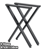 2pcs 40cm/71cm Wrought Iron Table Legs Metal X-Shape Furniture Legs Coffee Tables Stand Foot Sofa Desk Furniture Accessories