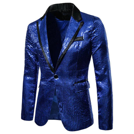 Shiny Gold Shiny Shiny Decorated Blazer Jacket for Men Night Club Graduation Men Suit Blazer Homme Costume Stage Wear for Singer