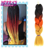 Braiding Hair 24 Inches Jumbo Braid Synthetic Hair Extensions for Braids 100G/Pack Women DIY Hair Yellow Pink Orange Grey Blonde